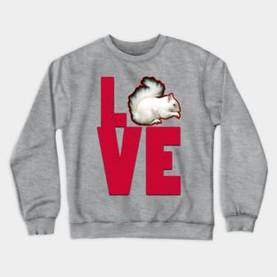 albino squirrel love Crewneck Sweatshirt